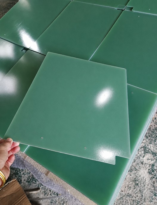 Green G-10 epoxy glass laminate board