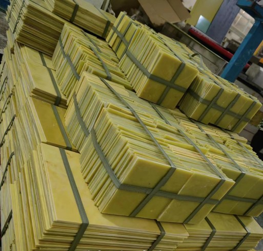 Yellow epoxy laminate cut blocks